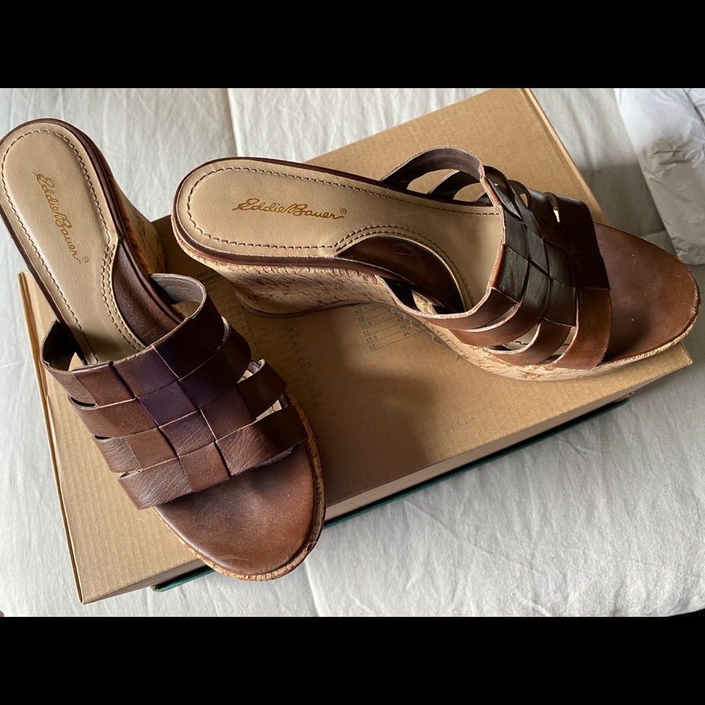 EDDIE BAUER | Cork Leather Slides